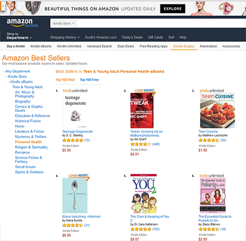 #1 in Teen & Young Adult Personal Health on Amazon.com